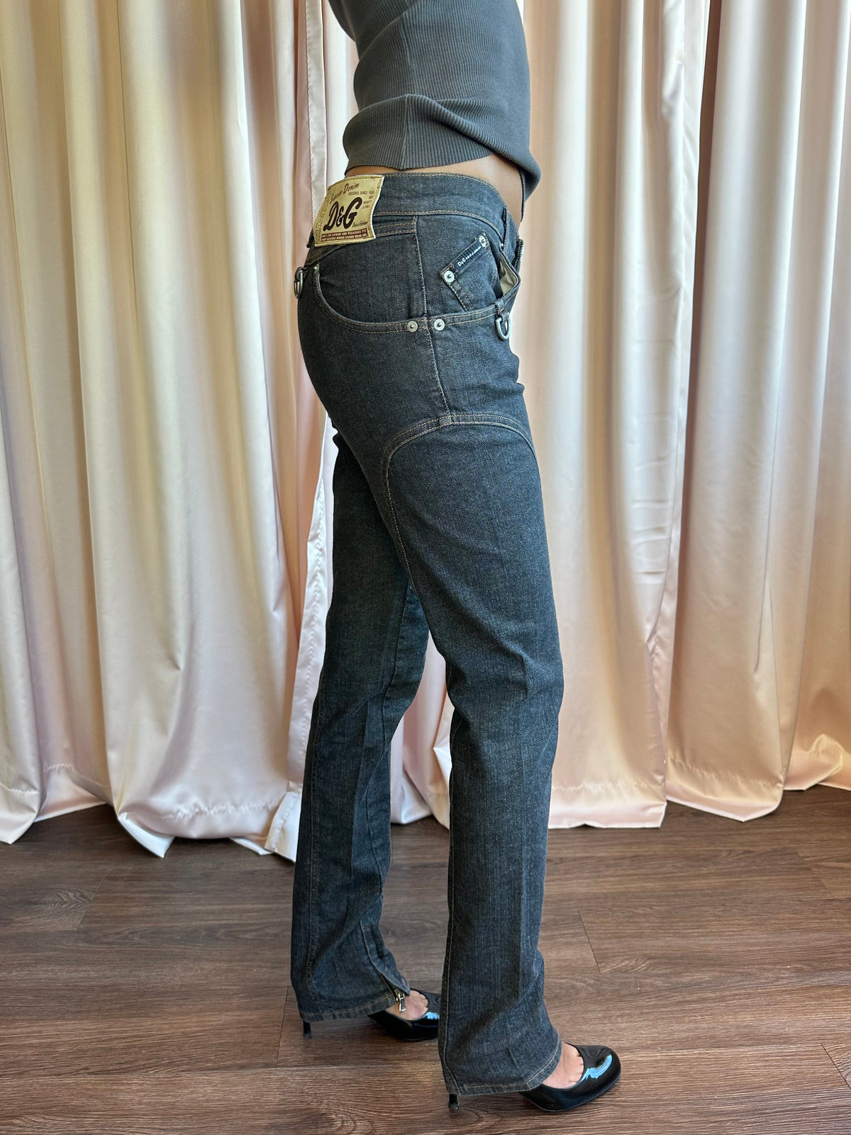 Dolce & Gabbana Dark Wash Slim Straight Leg Jeans