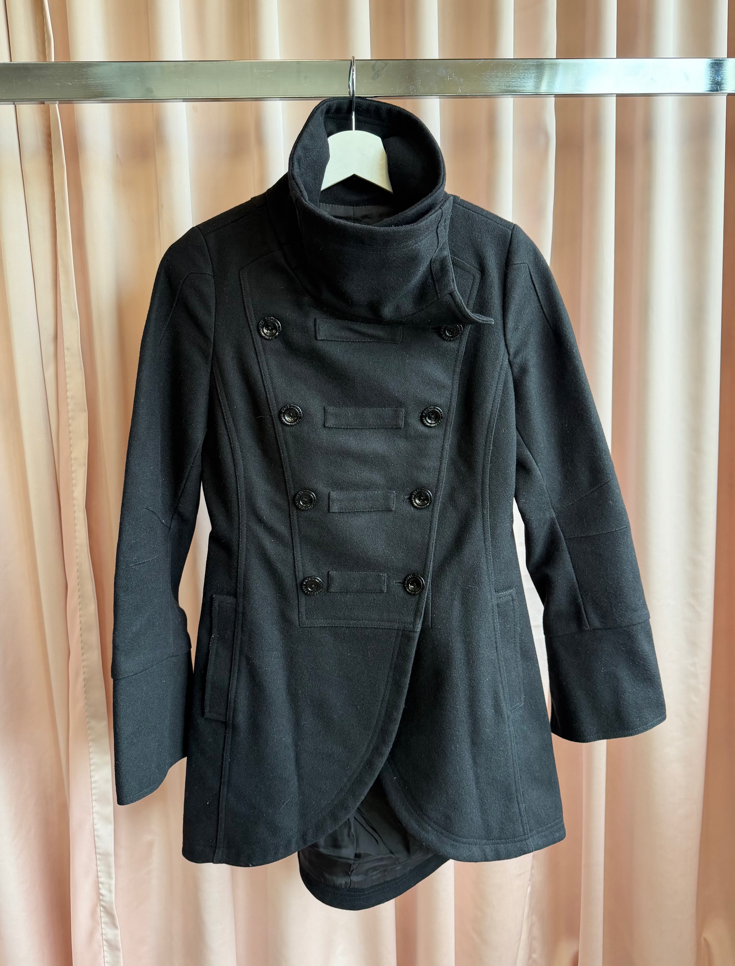 Patrizia Pepe Double Breasted Wool Coat