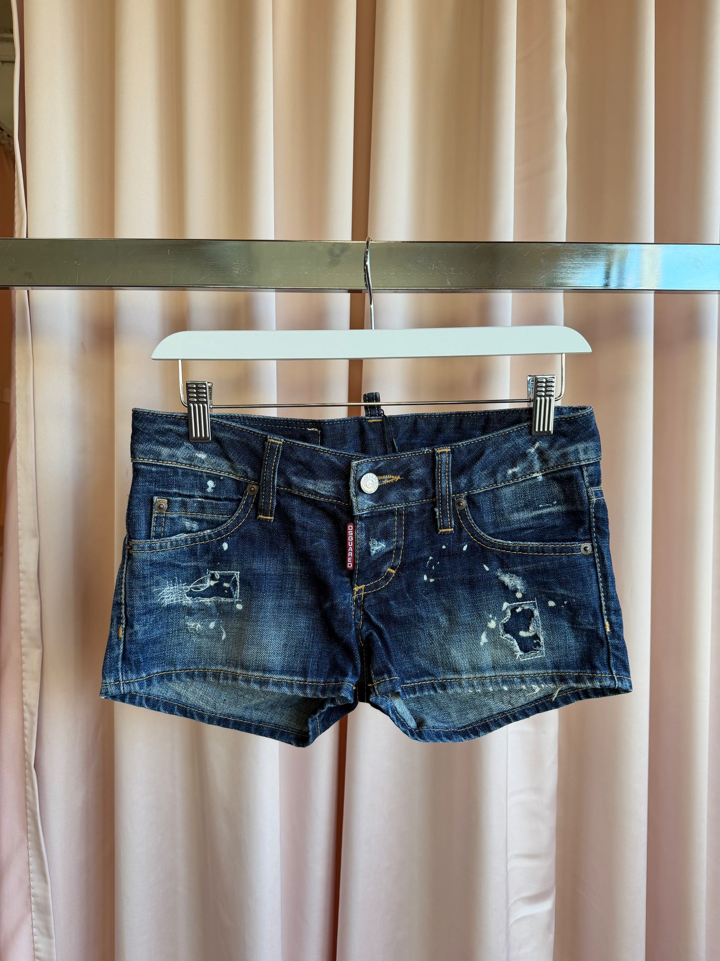 Dsquared2 Denim Micro Shorts