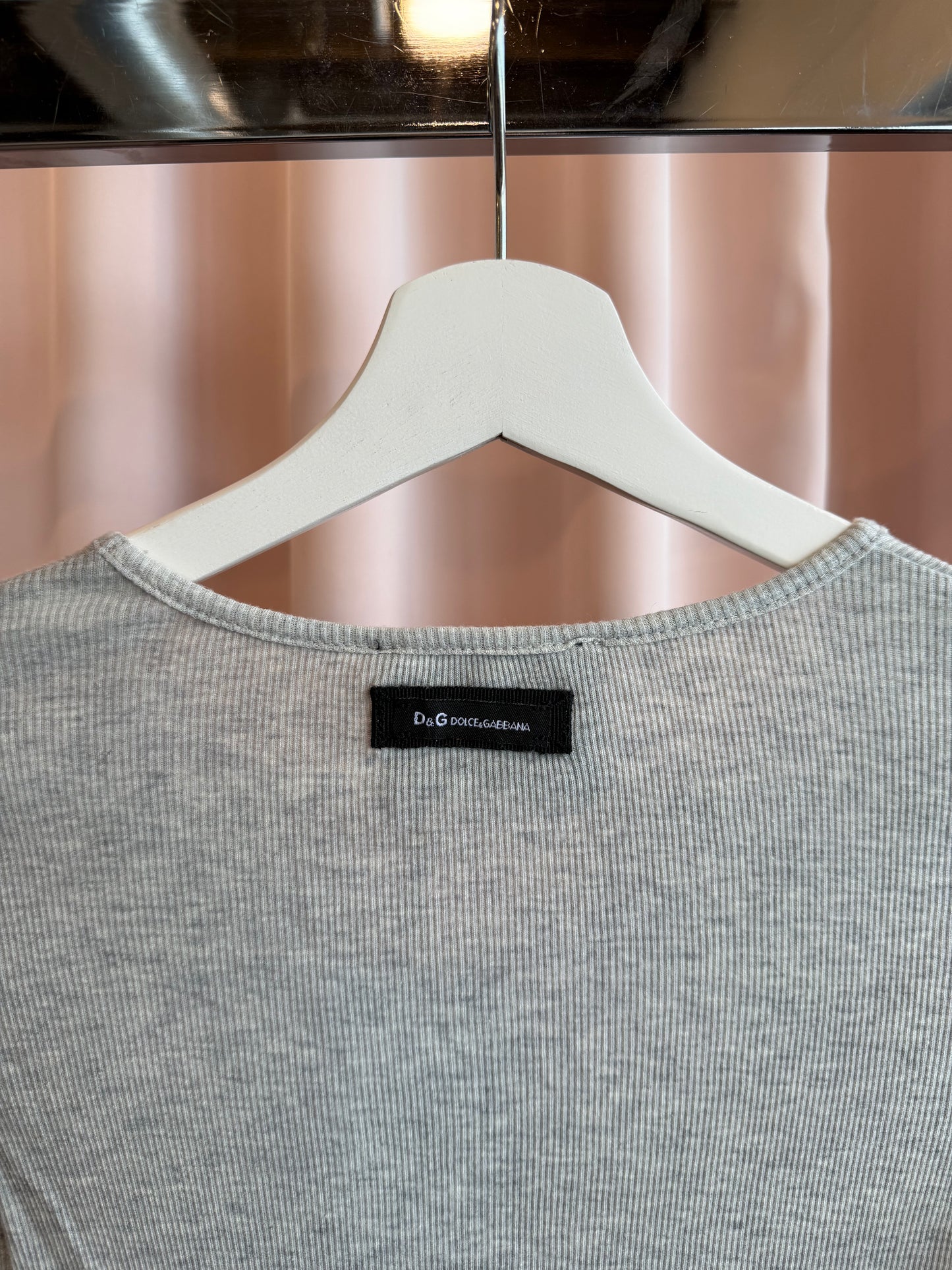 D&G Grey Long Sleeve Henley
