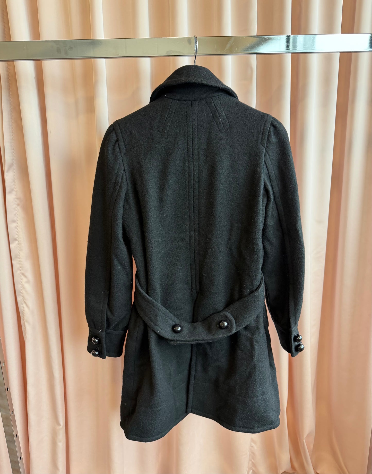 Marc Jacobs Black Wool Coat
