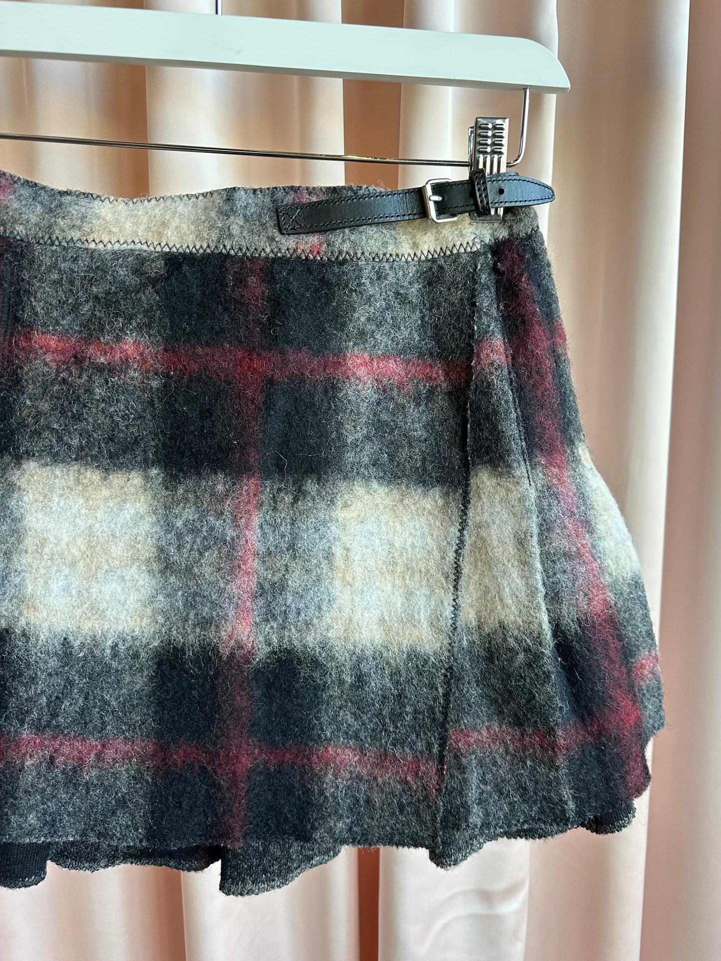Dolce & Gabbana Wool Tartan Mini Skirt