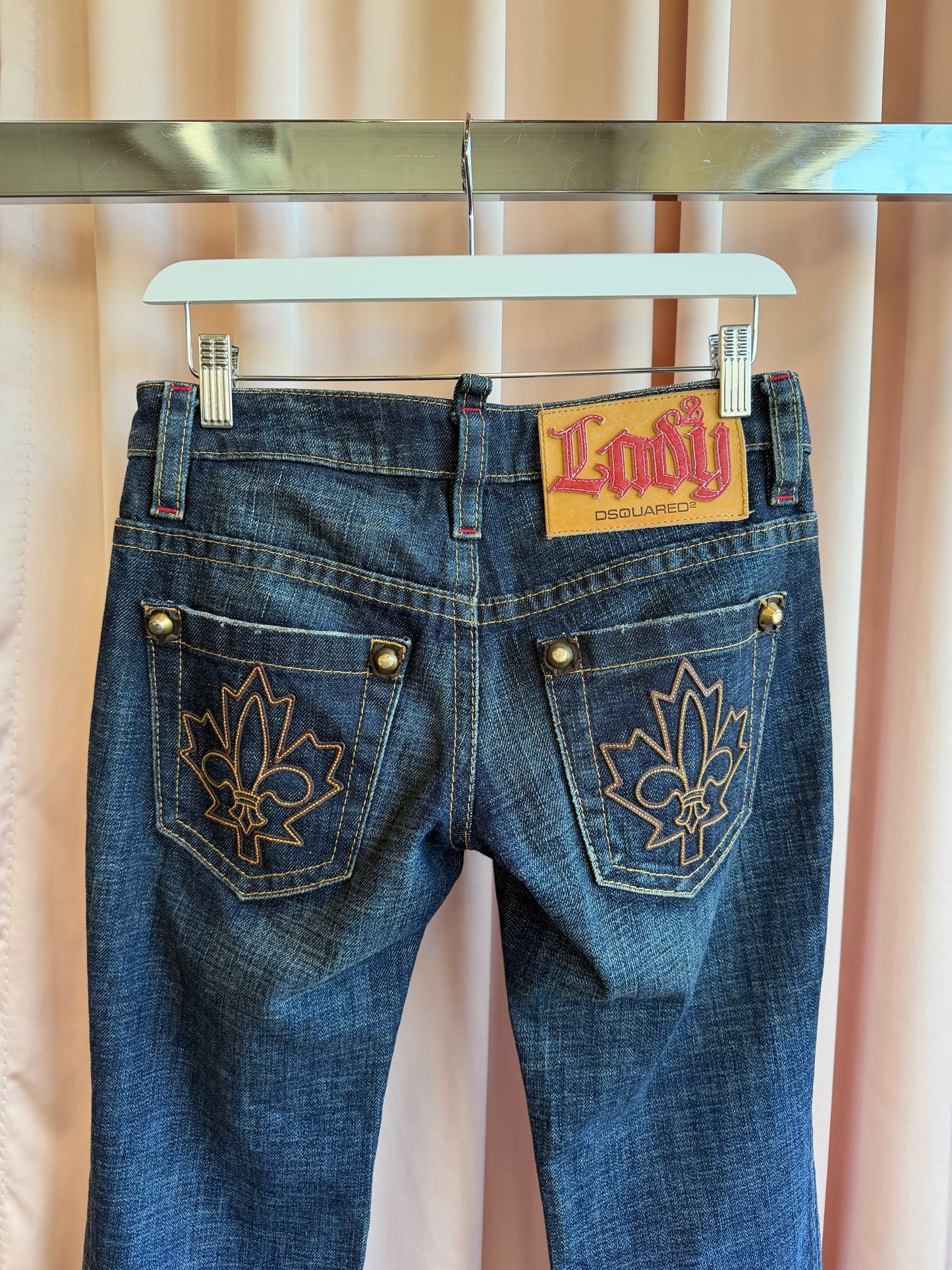 Dsquared2 Dark Wash Low Rise Jeans