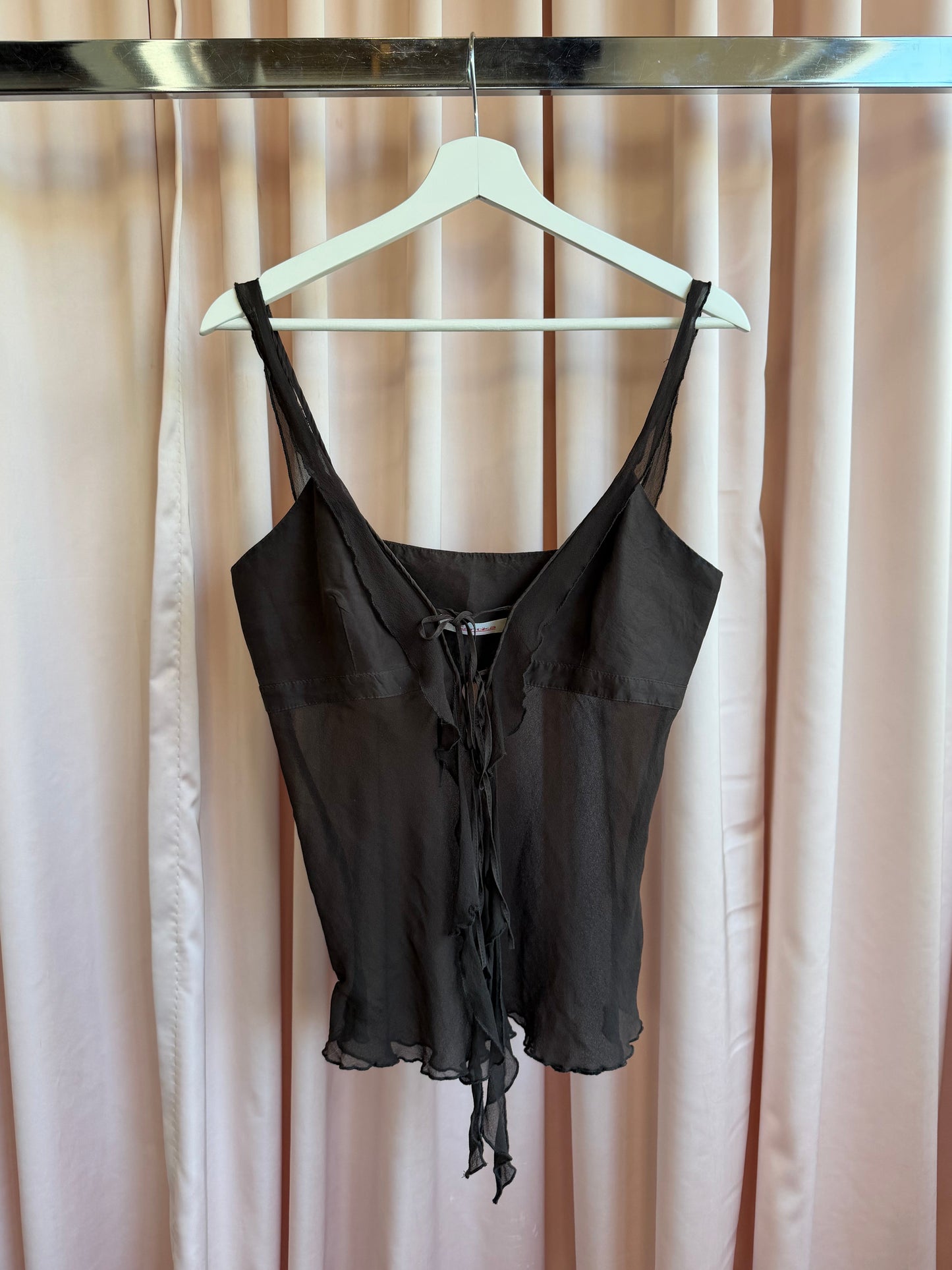 Brown Silk Camisole