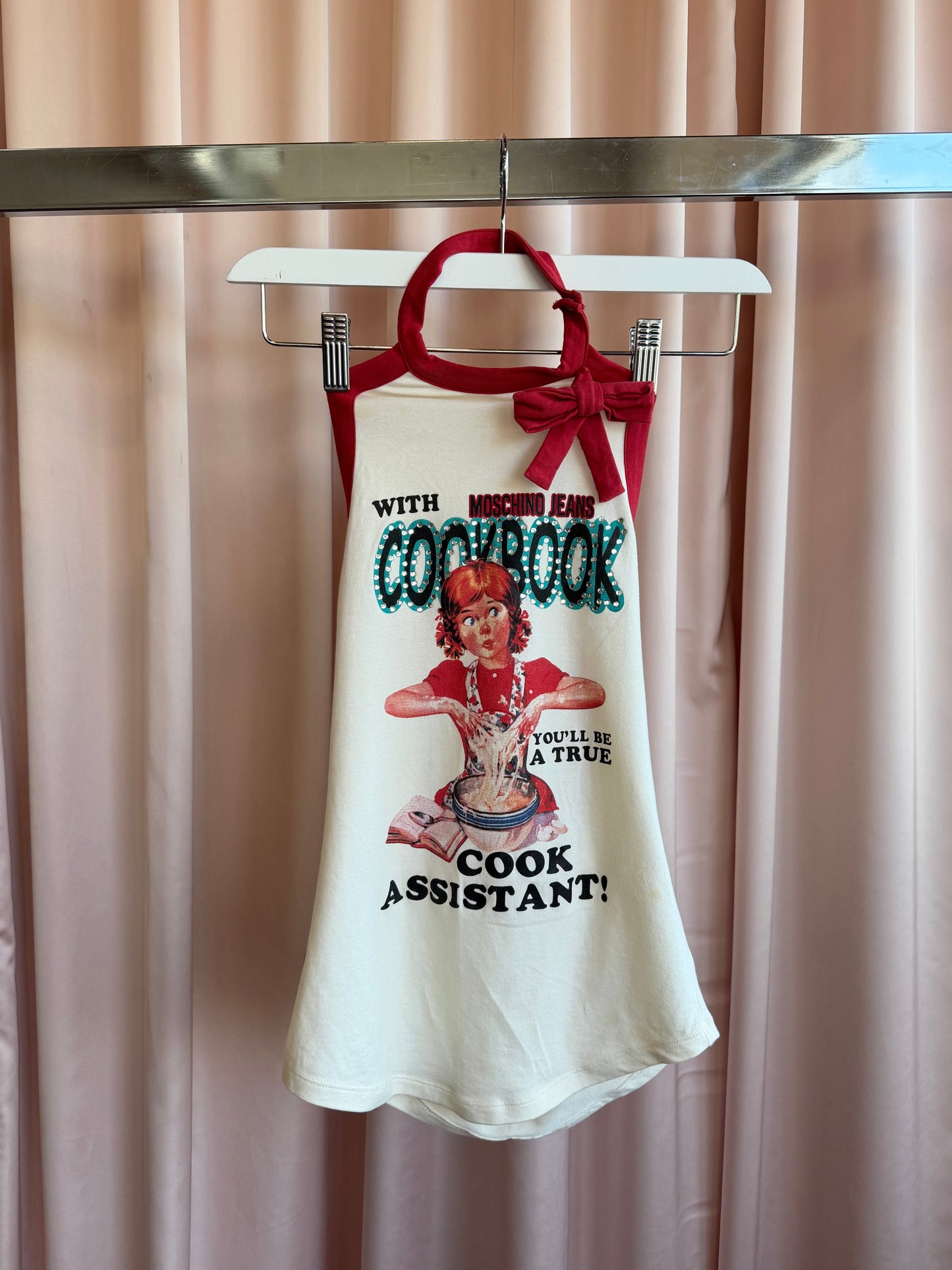 Moschino Jeans "Cookbook" Halter Top
