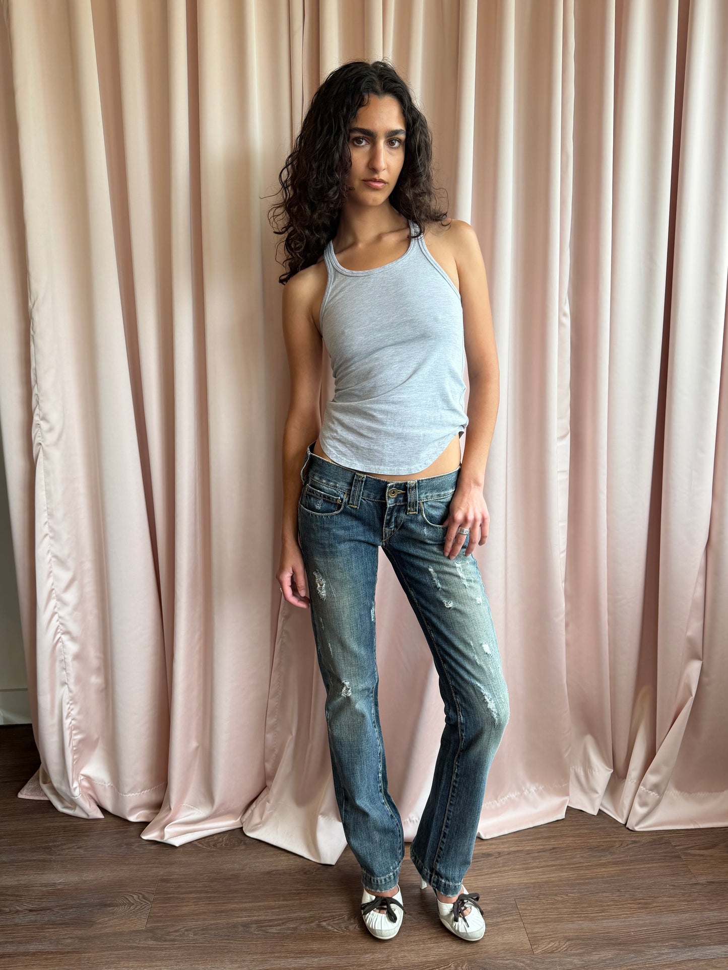 Dsquared2 Grey Racerback Tank