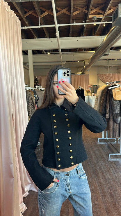 Marc by Marc Jacobs Black Double Breasted Jacket