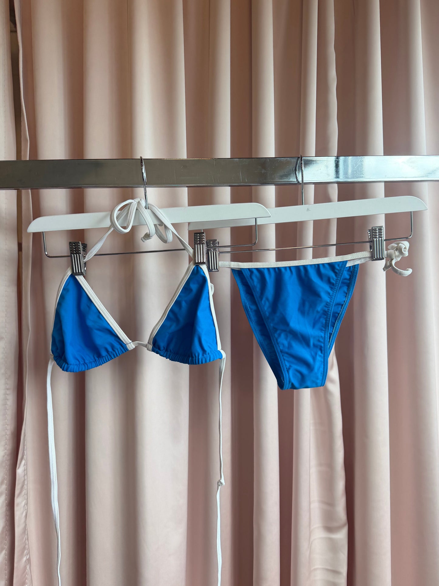 1990's Blue & White String Bikini