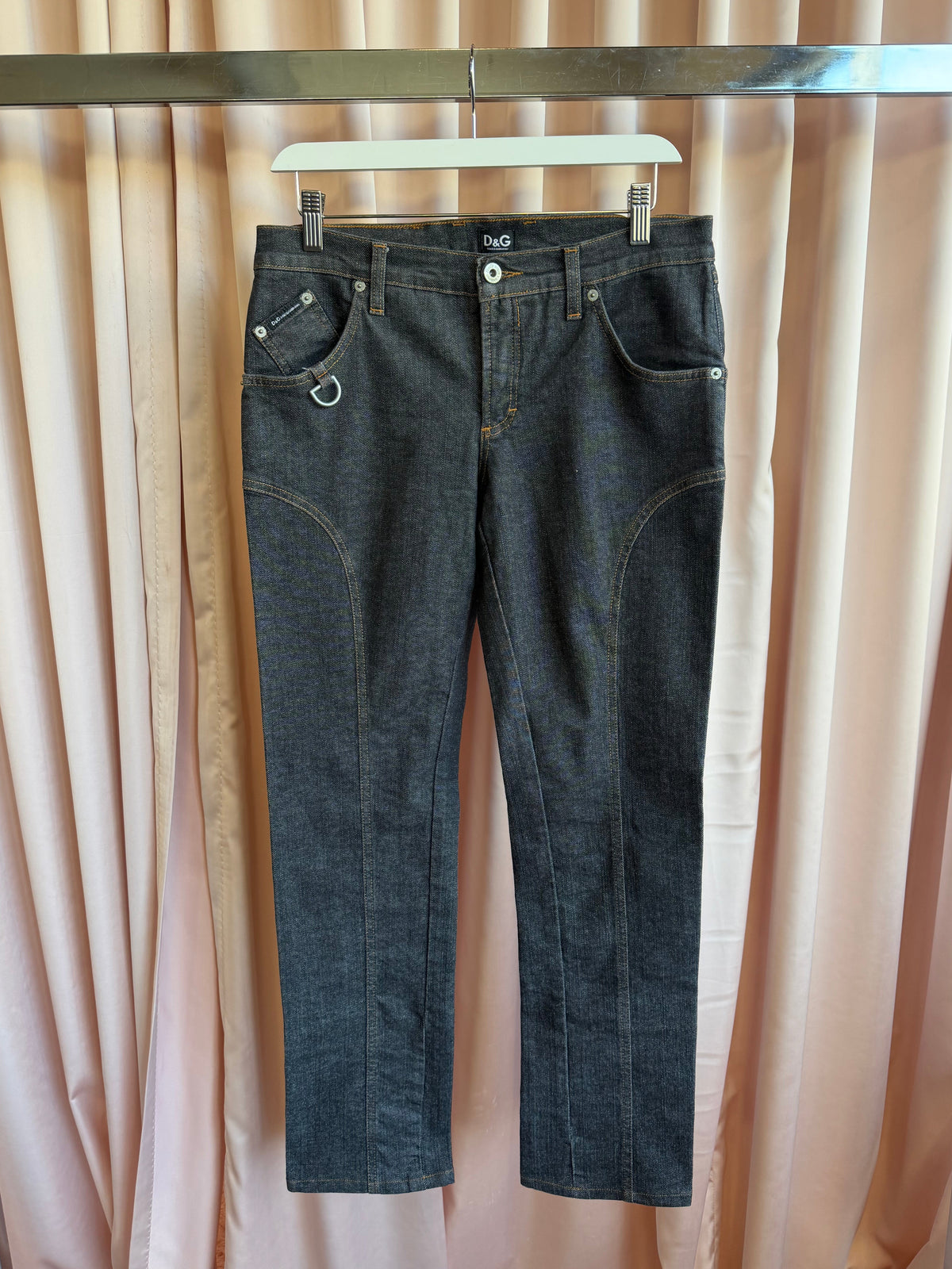 Dolce & Gabbana Dark Wash Slim Straight Leg Jeans