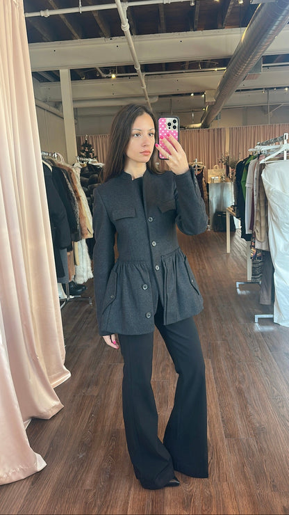 Miu Miu FW RTW 2005 Grey Melton Jacket