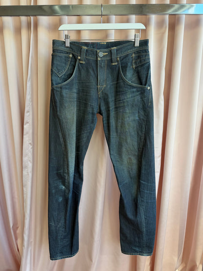 Levi’s Engineered Low Rise Dark Wash Straight Leg Jeans