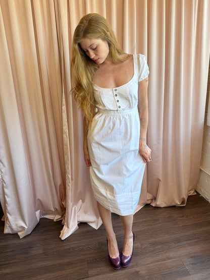 Dsquared2 White Babydoll Dress