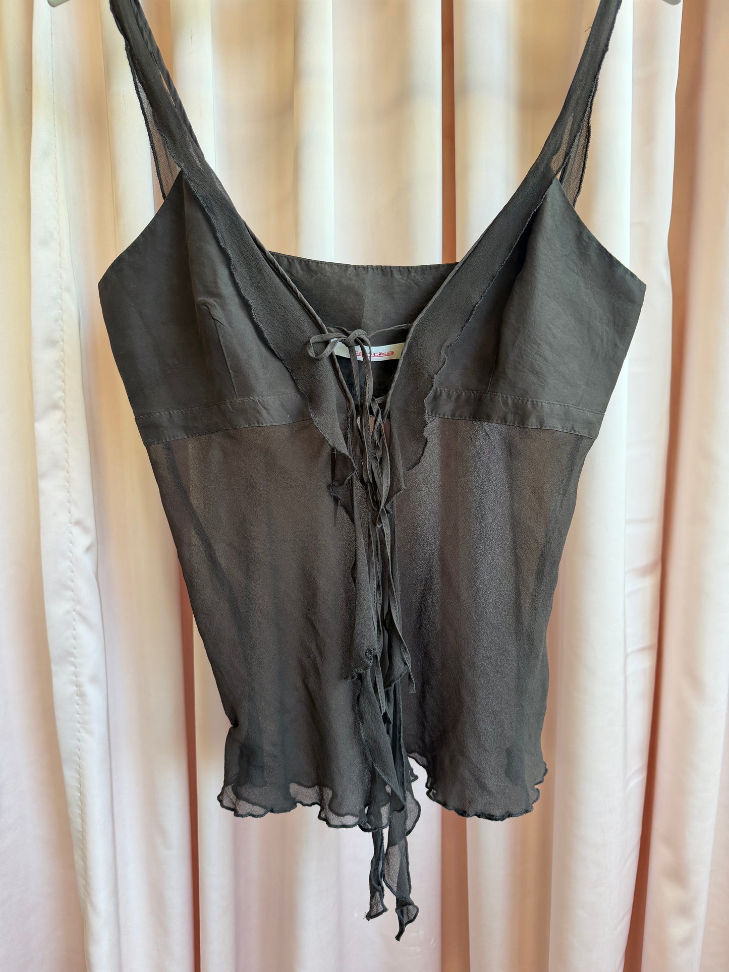 Brown Silk Camisole