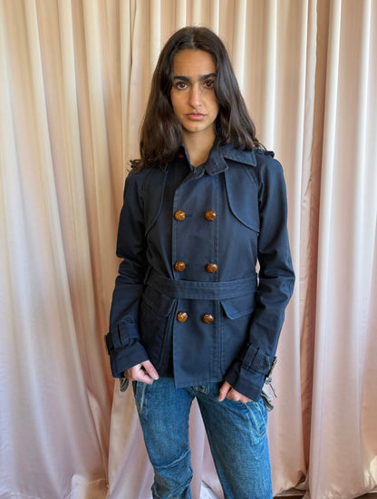 Daquared2 Navy Doubled Breasted Jacket