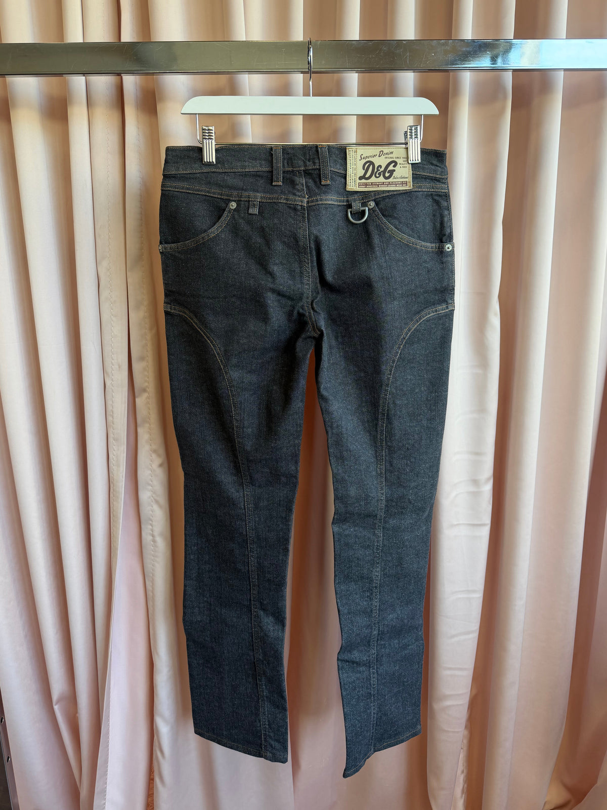 Dolce & Gabbana Dark Wash Slim Straight Leg Jeans