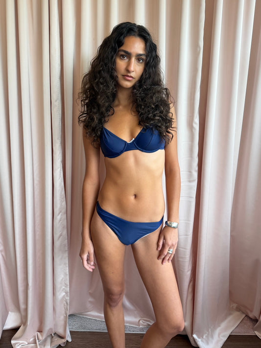 1990's Navy Underwire Bikini