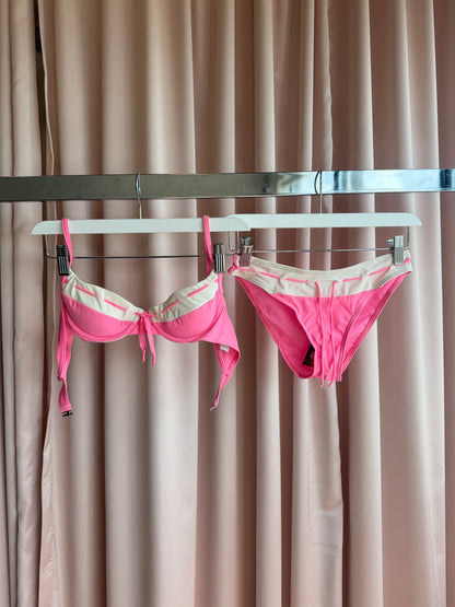 1990's Pink & White Bikini