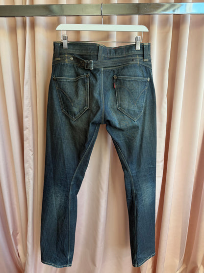 Levi’s Engineered Low Rise Dark Wash Straight Leg Jeans