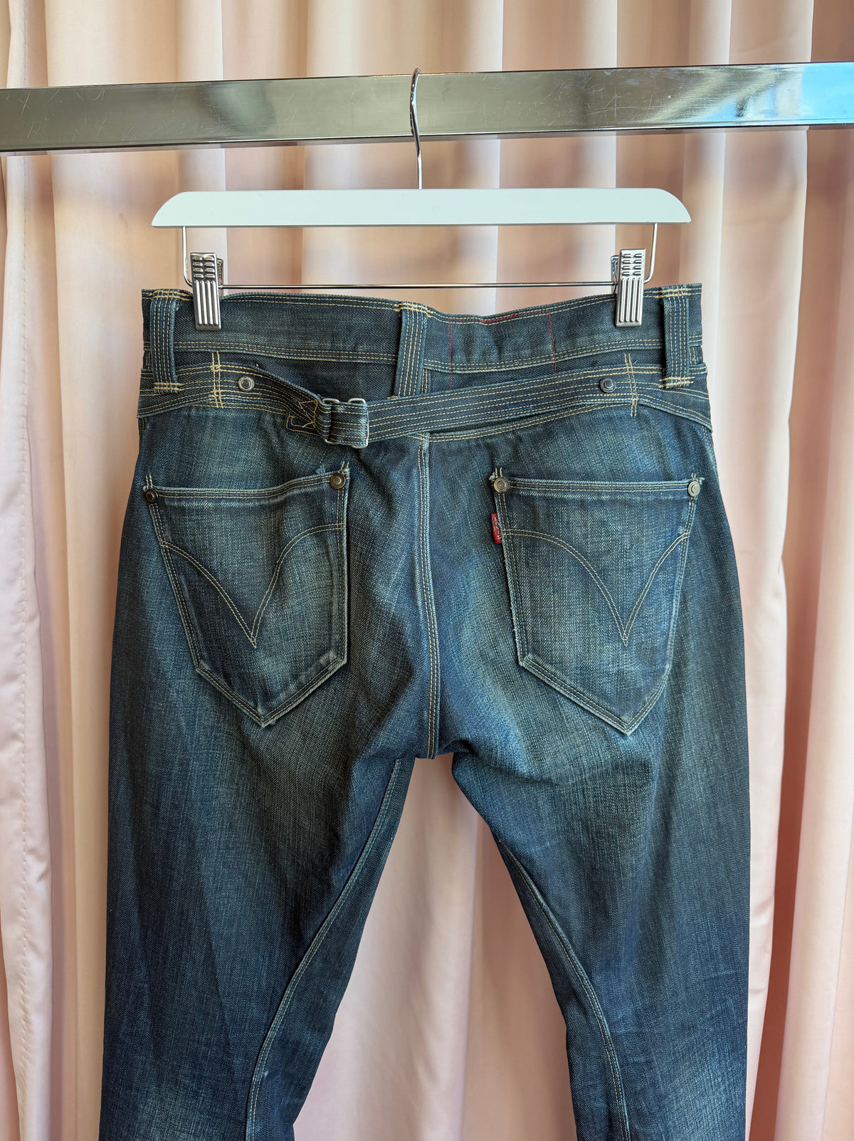 Levi’s Engineered Low Rise Dark Wash Straight Leg Jeans