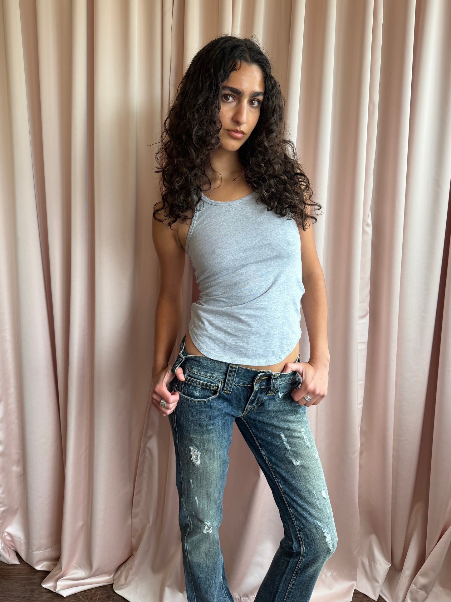 Dsquared2 Grey Racerback Tank