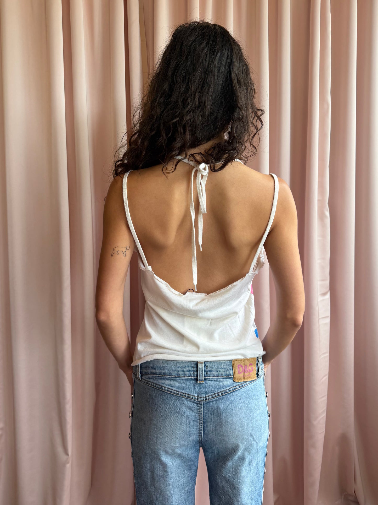 Dolce & Gabbana Y2K Floral Print Cami Top