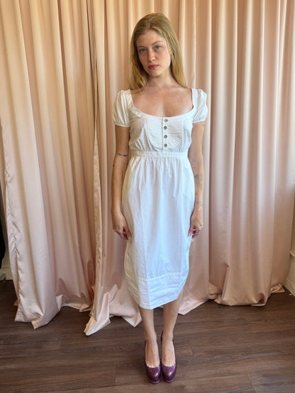 Dsquared2 White Babydoll Dress