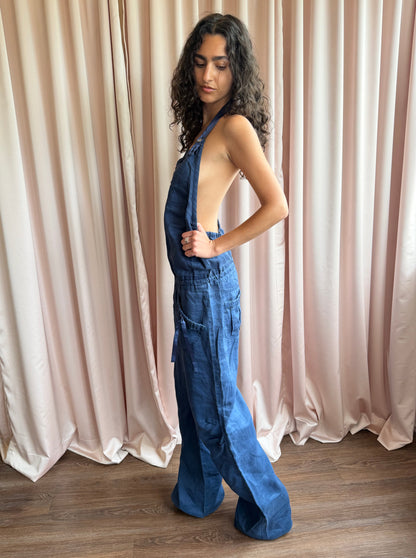 Miss Sixty Navy Halter Jumpsuit