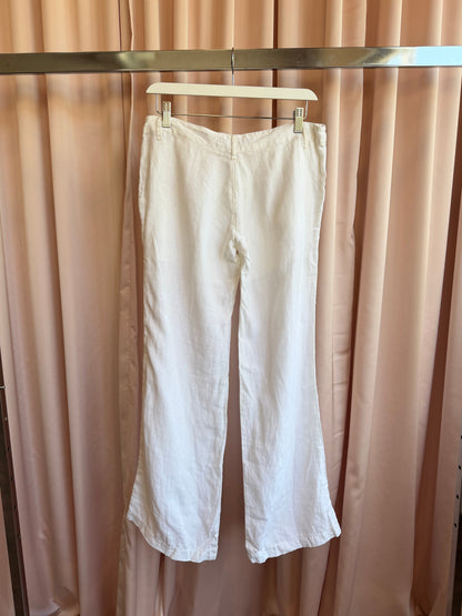 Miss Sixty White Linen Pants