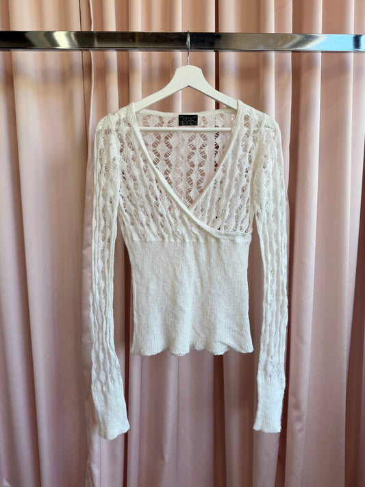 Cream Loose Knit Sweater