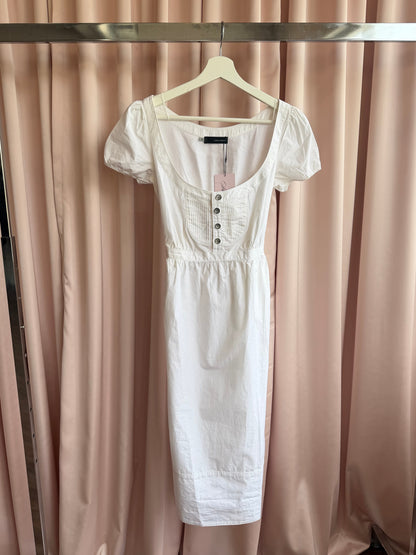 Dsquared2 White Babydoll Dress