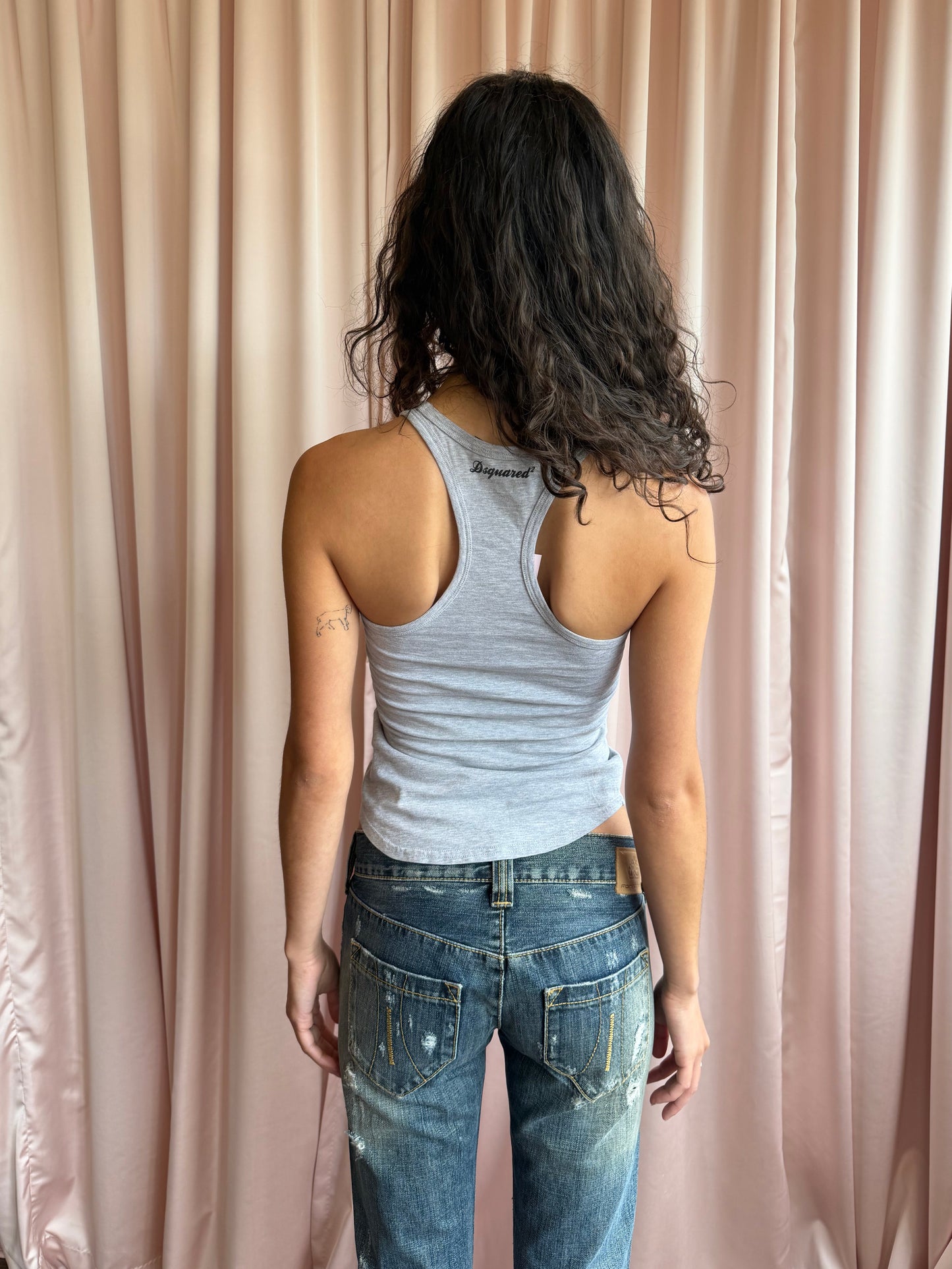 Dsquared2 Grey Racerback Tank
