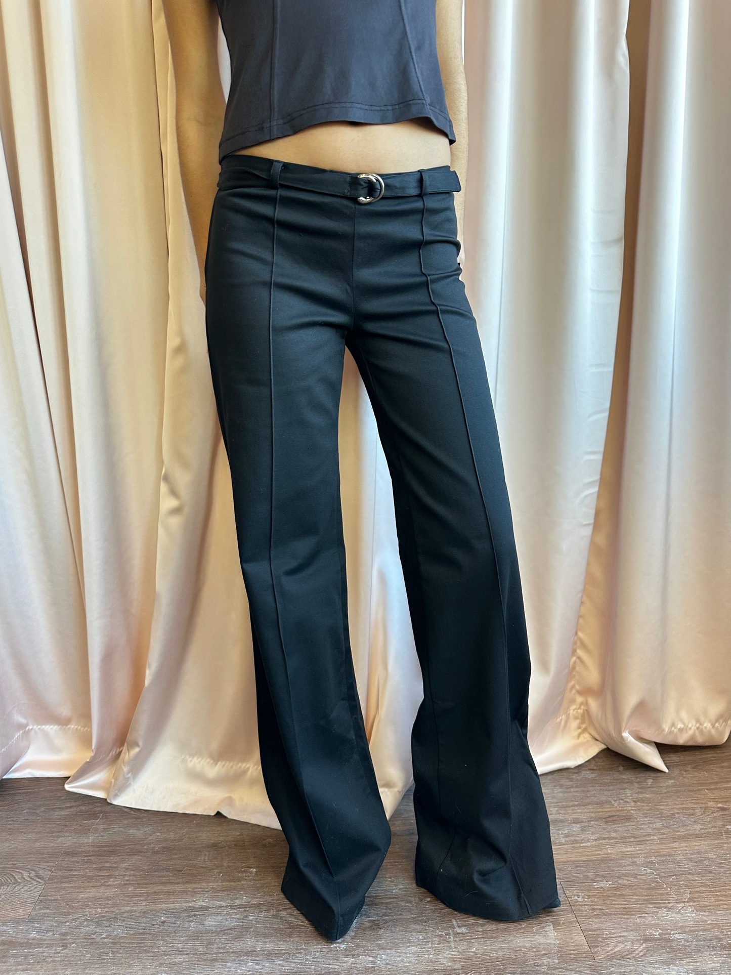 1990's Low Waist Wide Leg Trousers