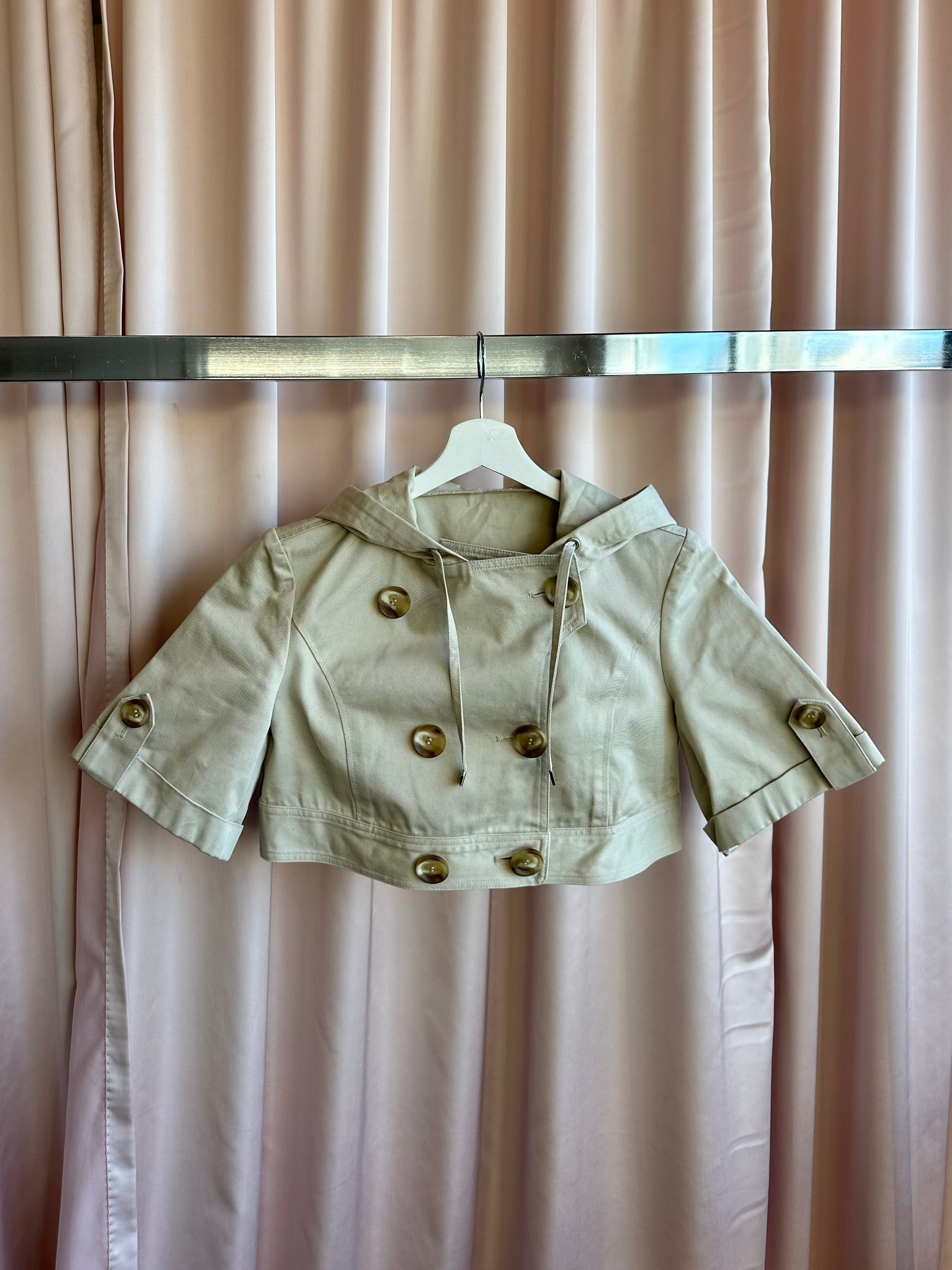 Cropped Double Breasted Jacket
