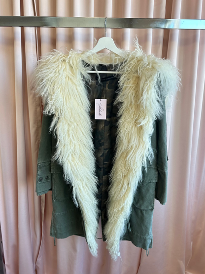 Ermanno Scervino Fur Trim Military Jacket