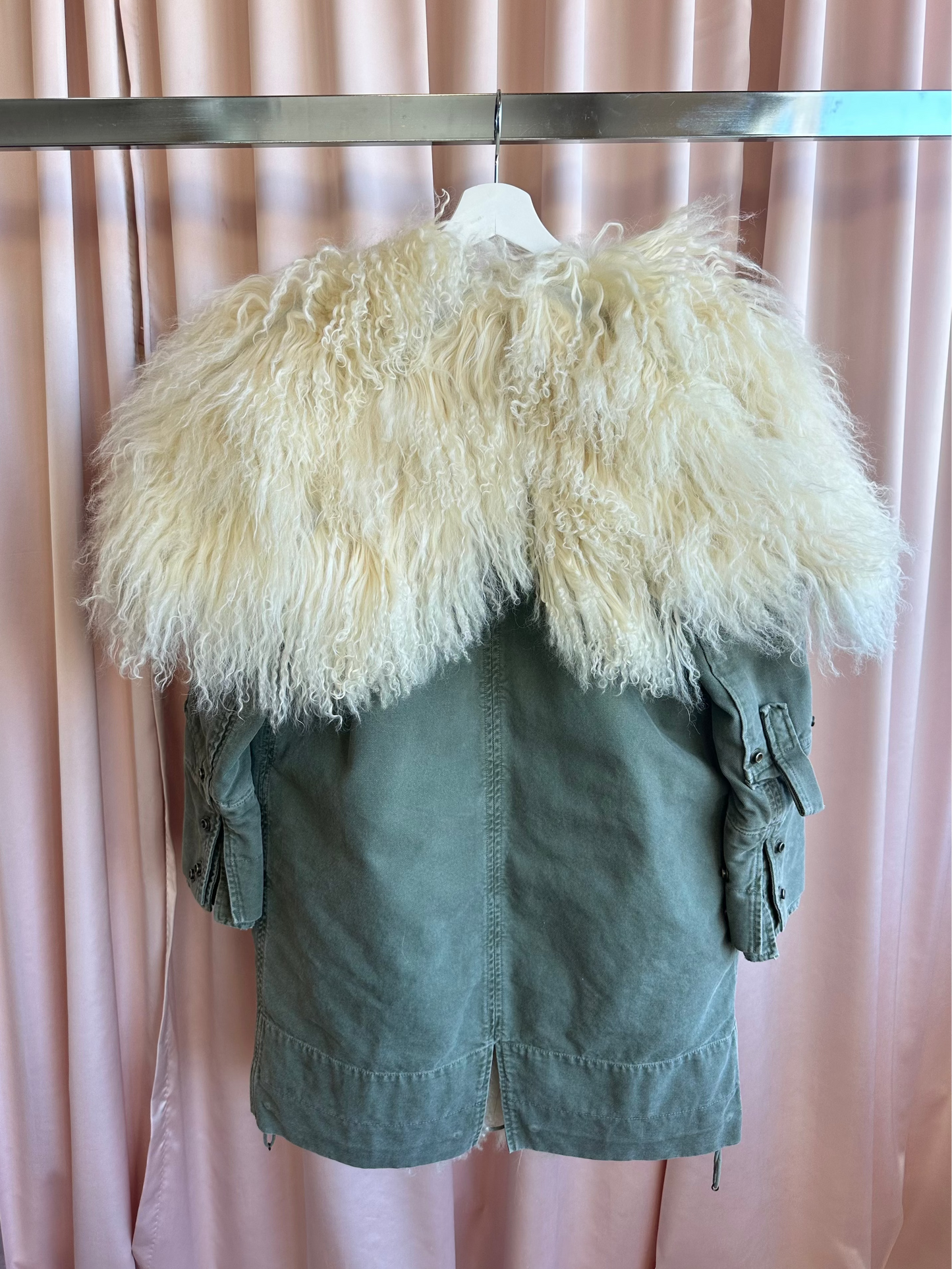 Ermanno Scervino Fur Trim Military Jacket