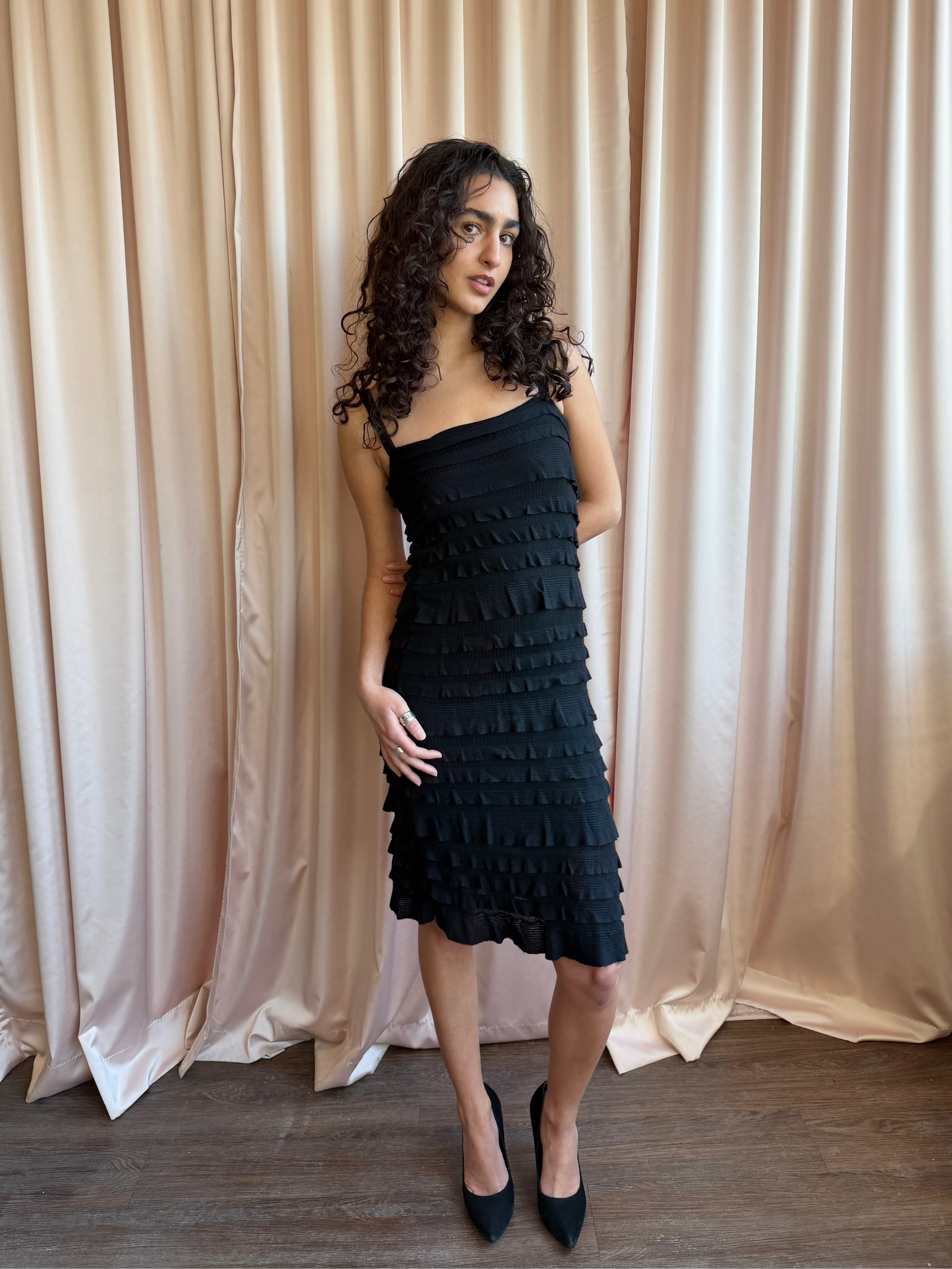 Spanish Designer Midi Dress
