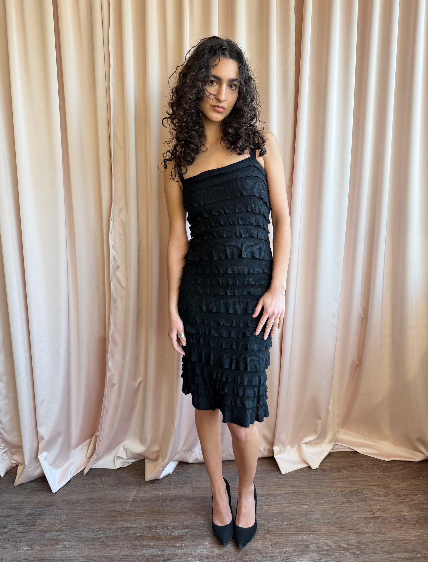 Spanish Designer Midi Dress