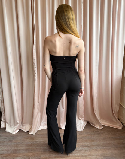 Patrizia Pepe Black Strapless Jumpsuit