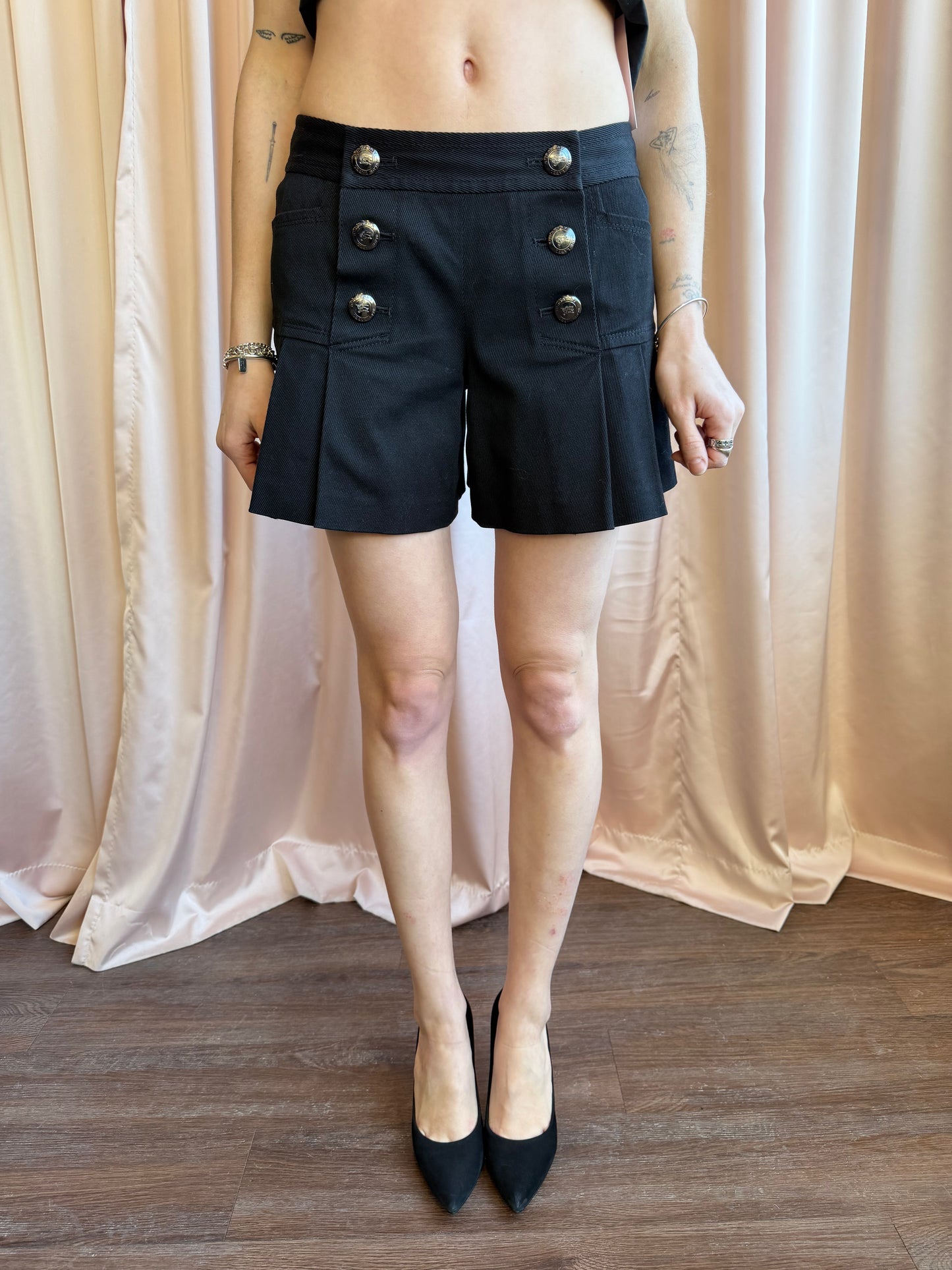 Burberry Blue Label Pleated Shorts