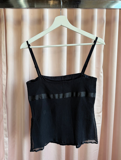Armani Jeans Black Silk Camisole