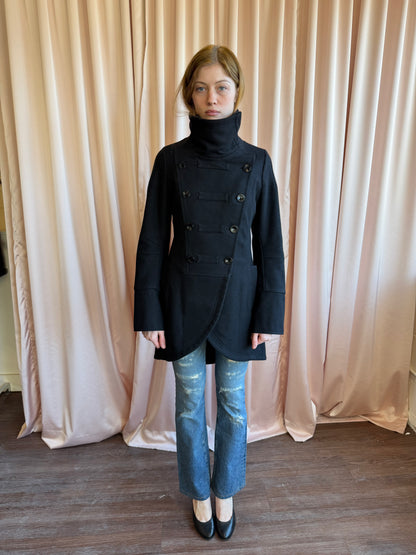 Patrizia Pepe Double Breasted Wool Coat