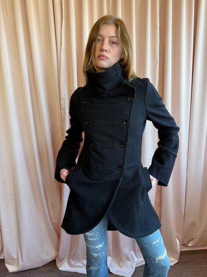 Patrizia Pepe Double Breasted Wool Coat