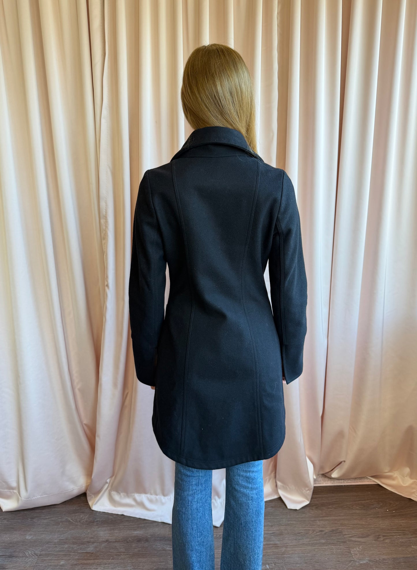 Patrizia Pepe Double Breasted Wool Coat