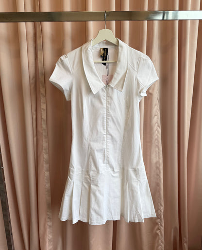 2000's White Tennis Mini Dress