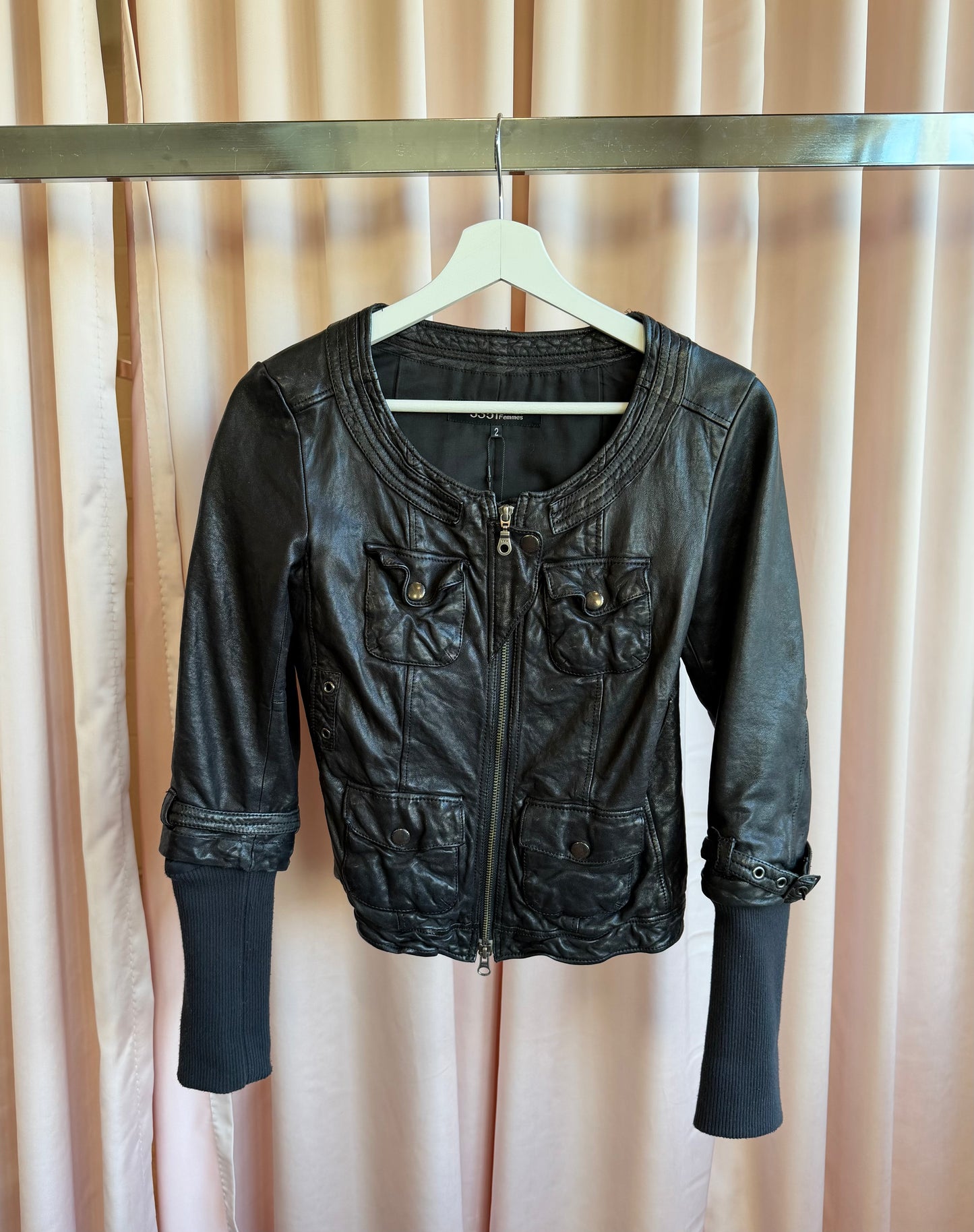 5351 Pour Les Femme Black Leather Jacket
