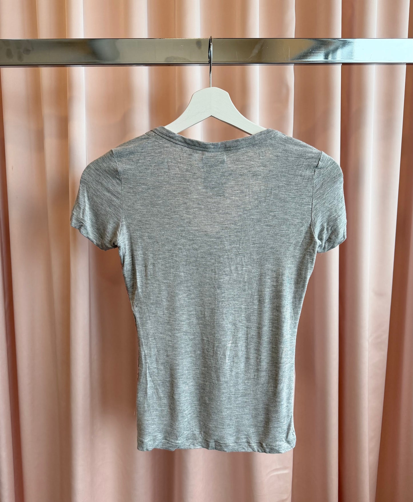 D&G Grey Graphic Short Sleeve Henley