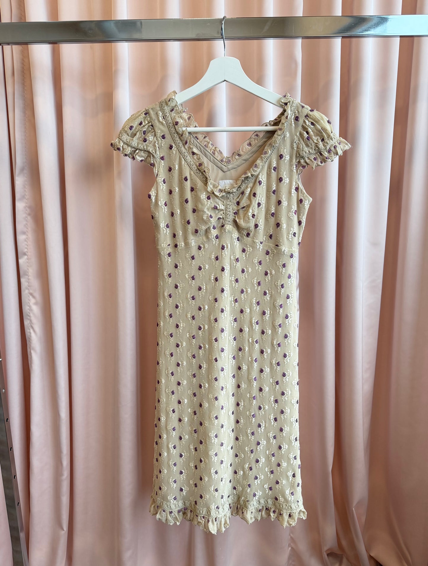 Anna Sui Lace Midi Dress
