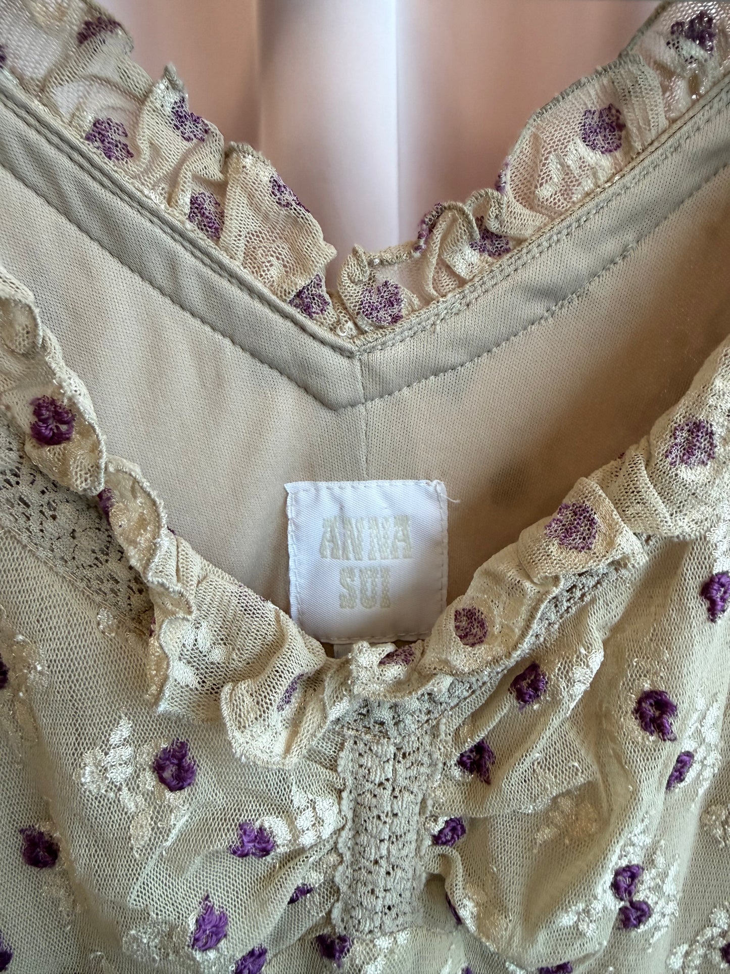 Anna Sui Lace Midi Dress
