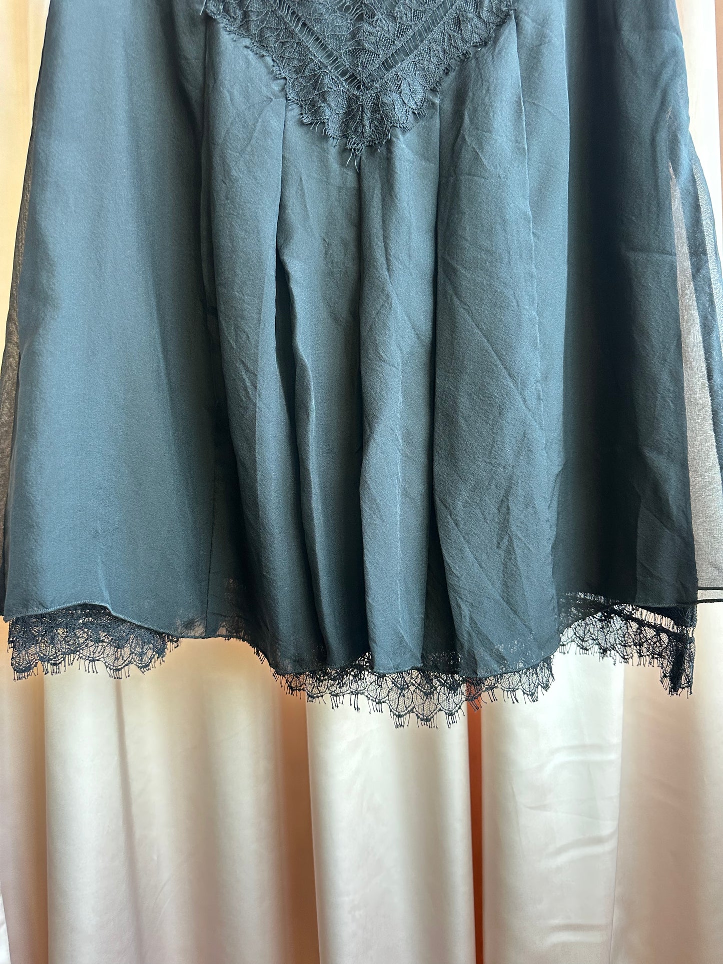 Anna Sui Silk Midi Skirt