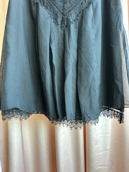 Anna Sui Silk Midi Skirt